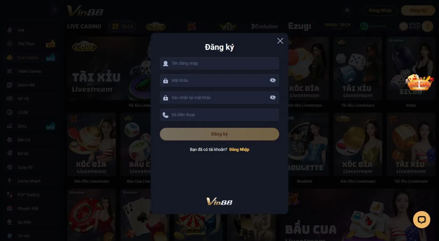 Hướng dẫn tham gia giải trí online tại nhà cái Vin88